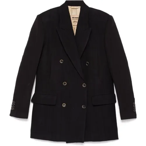 Double-Breasted Wool Jacket , female, Sizes: S - UMA Wang - Modalova