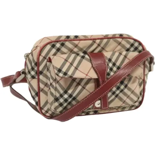 Pre-owned Canvas crossbody-taschen , Damen, Größe: ONE Size - Burberry Vintage - Modalova