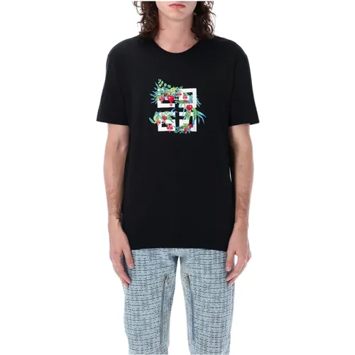 Schwarzes Crew-neck Slim Fit T-shirt - Givenchy - Modalova