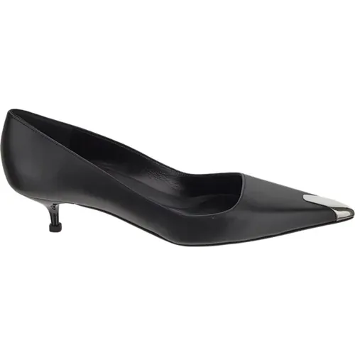 Leather Pointed Toe Pump , female, Sizes: 4 UK, 3 UK, 2 1/2 UK - alexander mcqueen - Modalova