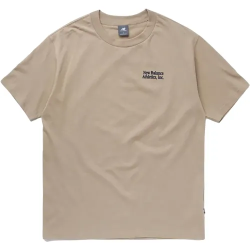 Men's T-Shirt Spring/Summer Collection 100% Cotton , male, Sizes: M, XL, XS, S, L - New Balance - Modalova