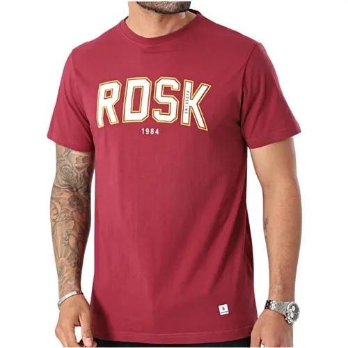 Bedrucktes Logo T-Shirt - Rot , Herren, Größe: 2XL - Redskins - Modalova