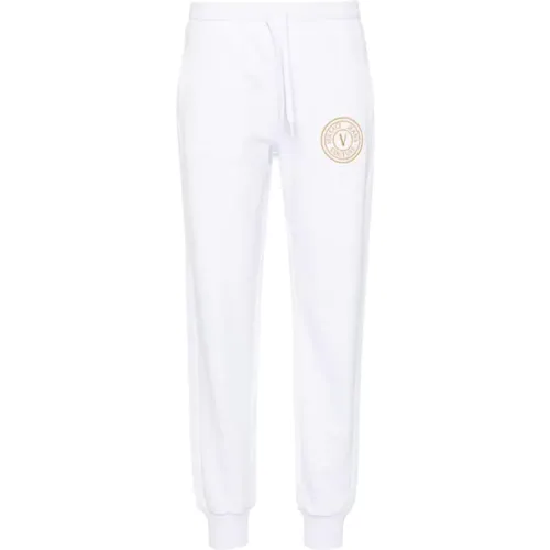 V-Embl S Embro Trousers , female, Sizes: M - Versace Jeans Couture - Modalova