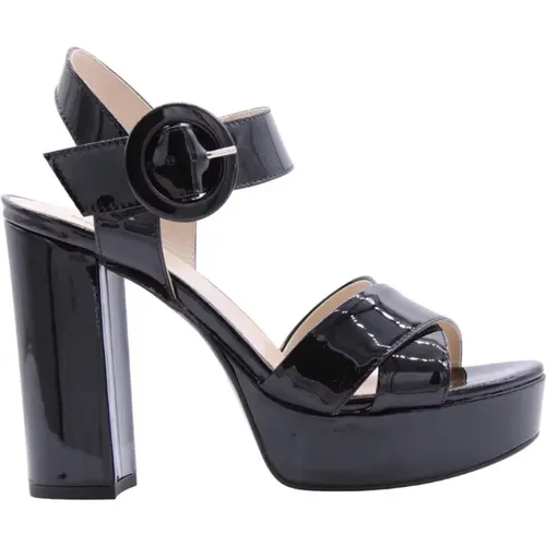 High Heel Sandals , female, Sizes: 6 UK, 7 UK - Nerogiardini - Modalova