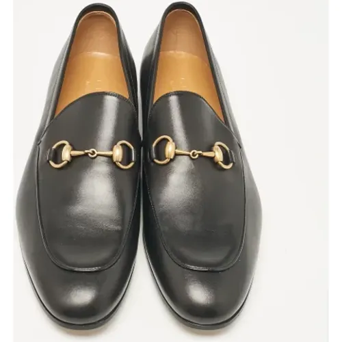 Pre-owned Leather flats , male, Sizes: 9 UK - Gucci Vintage - Modalova