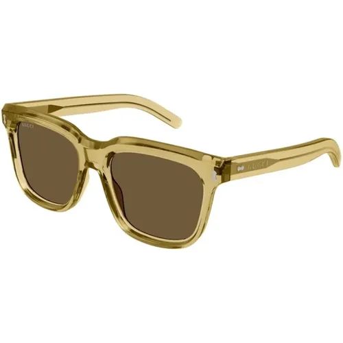 Gelb Braun Sonnenbrille Gg1523S 004 - Gucci - Modalova