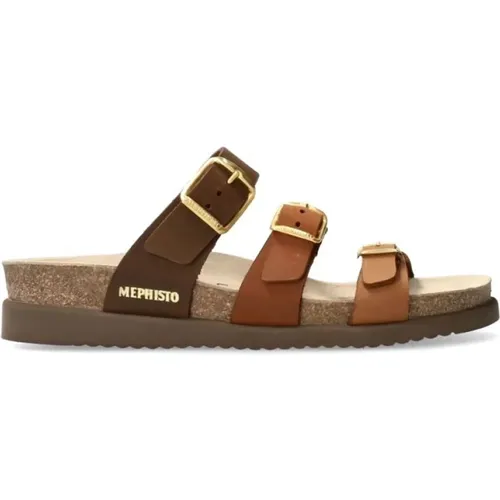 Brauner Riemen-Sandalette mit SOFT-air Technologie - mephisto - Modalova