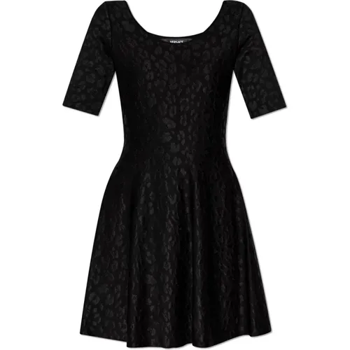 Flared dress in spots , female, Sizes: 2XS, XS, M - Versace - Modalova