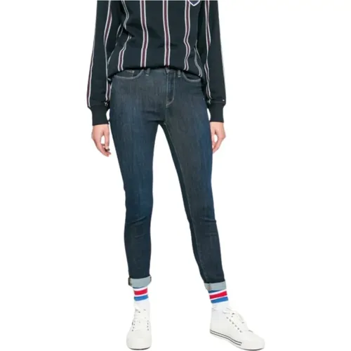 Denim Push Up Jeans - 5 Taschen , Damen, Größe: W26 - Tommy Hilfiger - Modalova