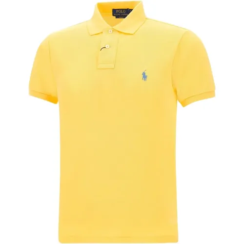 Gelbe T-Shirts und Polos , Herren, Größe: M - Ralph Lauren - Modalova