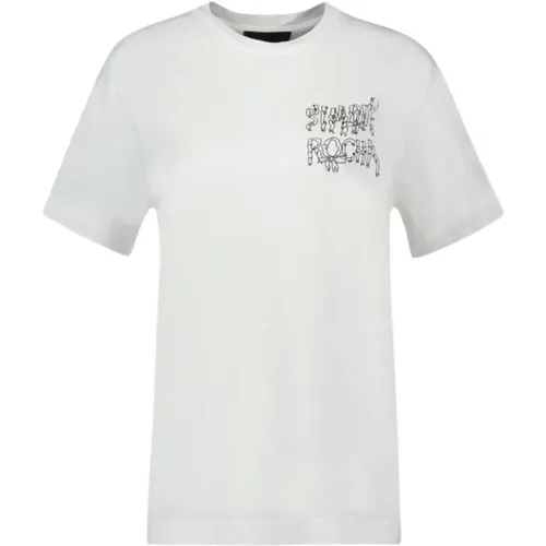 Weißes Band Kurzarm T-Shirt , Damen, Größe: L - Simone Rocha - Modalova