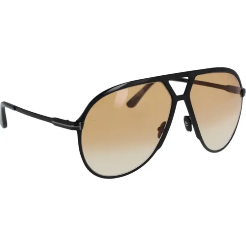 Stylish Gradient Sunglasses for Men , male, Sizes: 64 MM - Tom Ford - Modalova