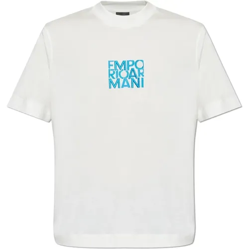 T-Shirt mit Logo Emporio Armani - Emporio Armani - Modalova