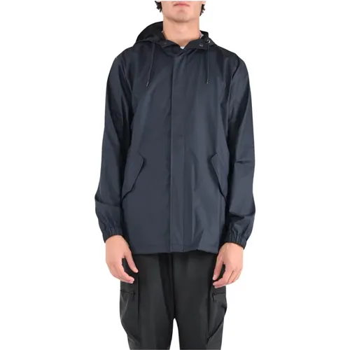 Fishtail Jacket with Hidden Zip , male, Sizes: XL - Rains - Modalova