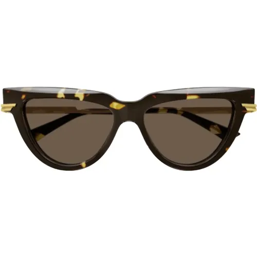 Minimalistische Kollektion Sonnenbrille , Damen, Größe: 54 MM - Bottega Veneta - Modalova