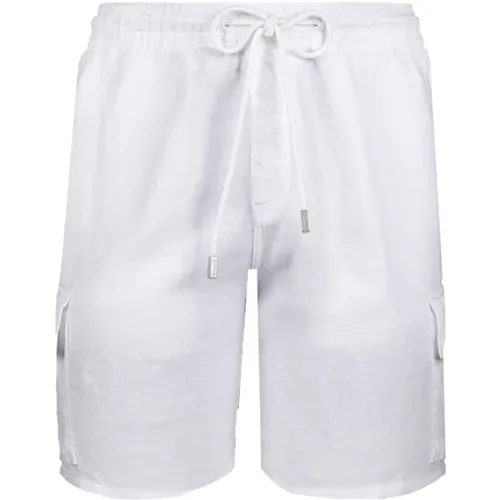 Solide Leinen Cargo Bermuda Shorts - Vilebrequin - Modalova