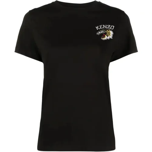 Klassisches Tiger Jersey T-Shirt , Damen, Größe: S - Kenzo - Modalova