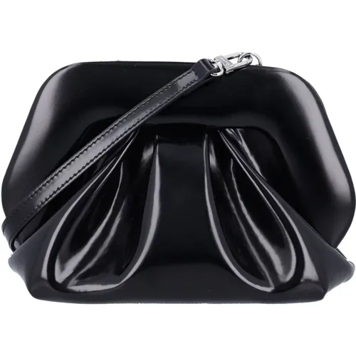 Schwarze Vegane Stoff Clutch Handtasche - THEMOIRè - Modalova