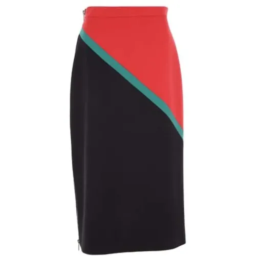 Wool Twill Midi Skirt , female, Sizes: XS - Gucci - Modalova