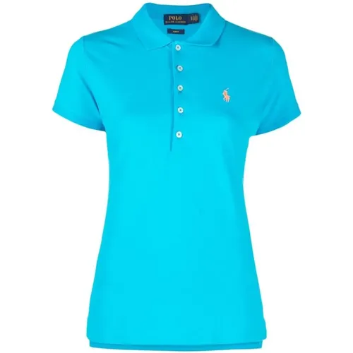 Clear Short Sleeve Polo Shirt , female, Sizes: S - Ralph Lauren - Modalova
