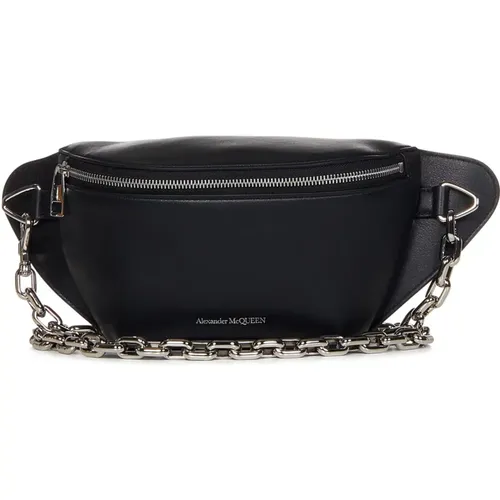 Leather Belt Bag for Men , male, Sizes: ONE SIZE - alexander mcqueen - Modalova