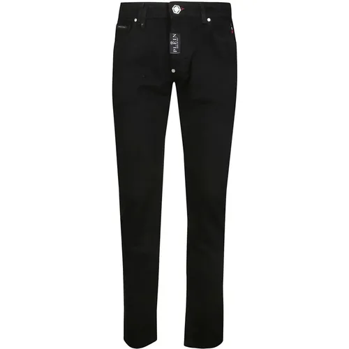 Super Straight Jeans , male, Sizes: W34 - Philipp Plein - Modalova