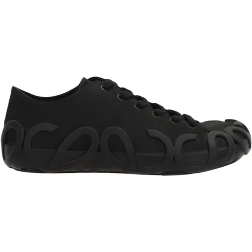 Schwarze Wildleder Low-Top Sneakers , Damen, Größe: 35 EU - Loewe - Modalova