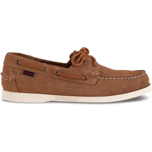Brandy Boat Shoes Suede Lace-up , male, Sizes: 6 UK, 7 1/2 UK, 10 UK, 8 1/2 UK, 6 1/2 UK, 7 UK, 11 UK, 8 UK, 9 UK - Sebago - Modalova