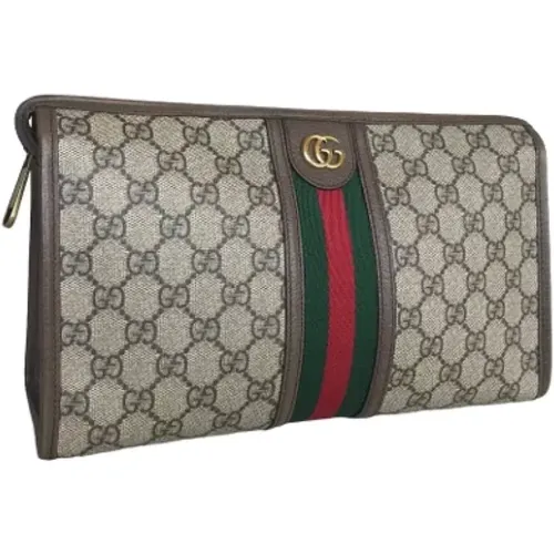 Pre-owned Canvas clutches , male, Sizes: ONE SIZE - Gucci Vintage - Modalova