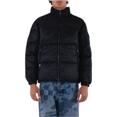 New York Monogram Puffer Jacket , male, Sizes: XL - Tommy Hilfiger - Modalova