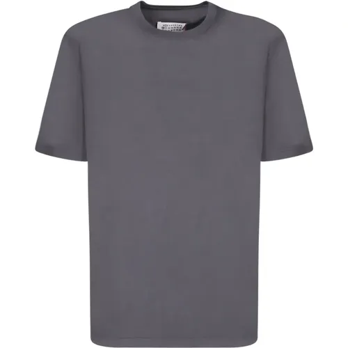 Mens Clothing T-Shirts Polos Grey Ss24 , male, Sizes: S, L, M, XL - Maison Margiela - Modalova