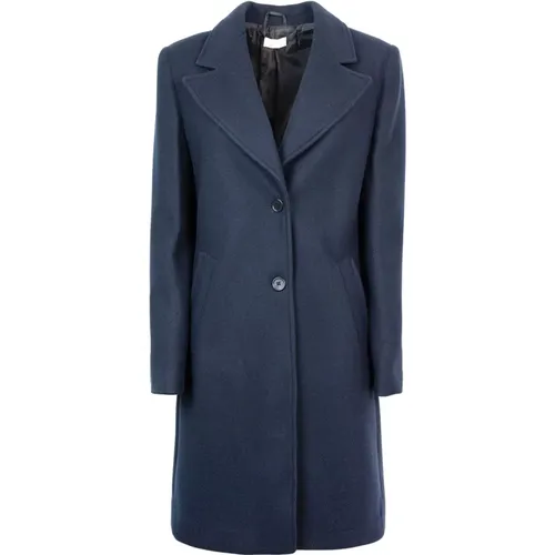 Regular Fit Coat with Revers Collar and Side Pockets , female, Sizes: S - Liu Jo - Modalova