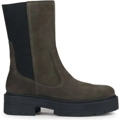 Dark Grey Spherica EC7 Booties , female, Sizes: 3 UK, 4 UK - Geox - Modalova