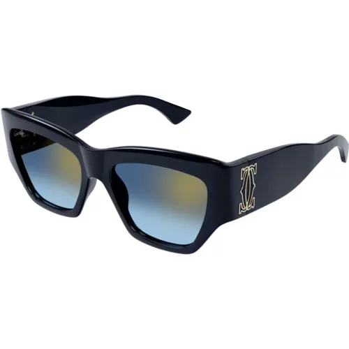 Stylish Sunglasses for Chic Look , unisex, Sizes: ONE SIZE - Cartier - Modalova