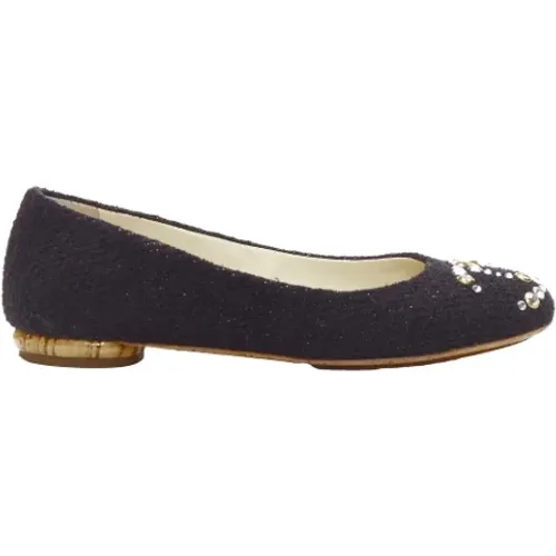 Pre-owned Wool flats , female, Sizes: 2 UK - Chanel Vintage - Modalova