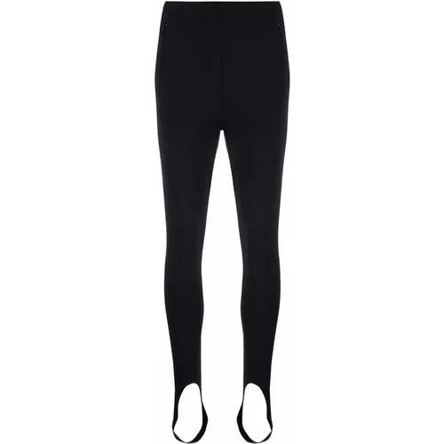 Schwarze High-Neck Steigbügelleggings - WARDROBE.NYC - Modalova