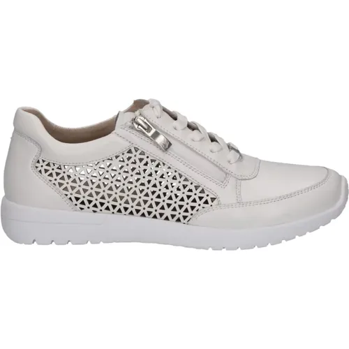 Weiße Nappa Sneakers für Frauen , Damen, Größe: 37 EU - Caprice - Modalova