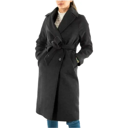 Long Wool Coat with Matching Scarf , female, Sizes: S, L, M, XS - Salsa - Modalova