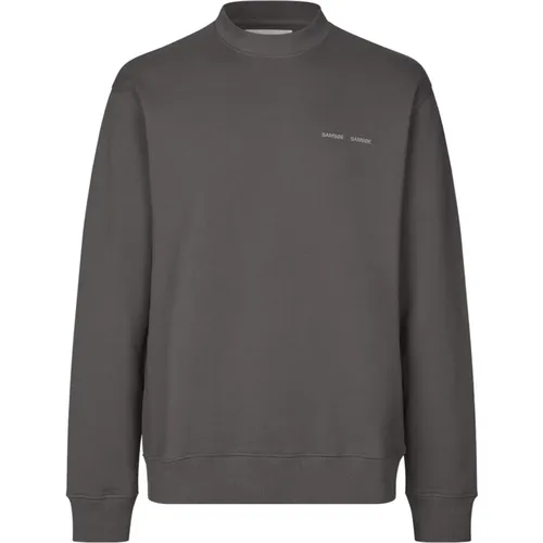 Cotton Crew Neck Sweater , male, Sizes: S, M, XL - Samsøe Samsøe - Modalova