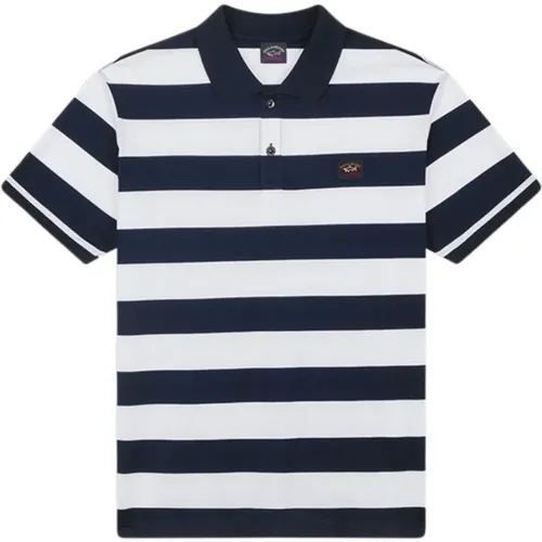 Iconic Striped Badge Polo Shirt , male, Sizes: S, M - PAUL & SHARK - Modalova