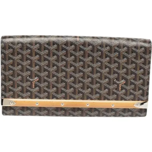 Pre-owned Leather clutches , female, Sizes: ONE SIZE - Goyard Vintage - Modalova