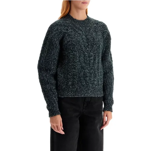 Alpaca Cable Knit Pullover , female, Sizes: XS, S - Isabel marant - Modalova