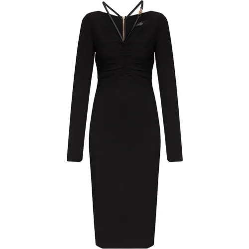Midi Day Dress , female, Sizes: XS, S - Versace - Modalova
