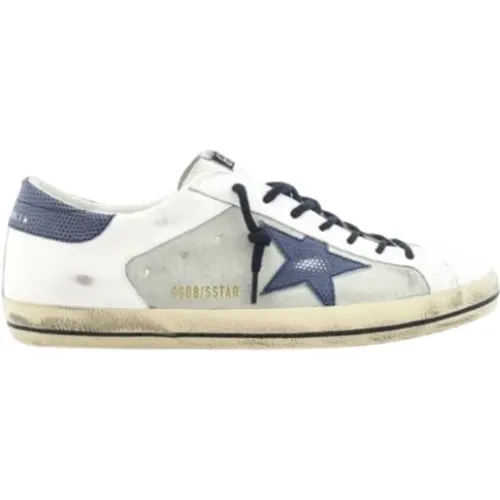 Super-Star Lizard Print Sneakers , male, Sizes: 9 UK - Golden Goose - Modalova