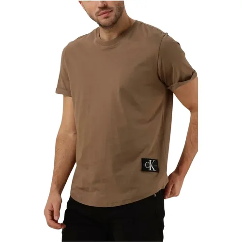 Herren Polo T-Shirt Badge Ärmel - Calvin Klein - Modalova