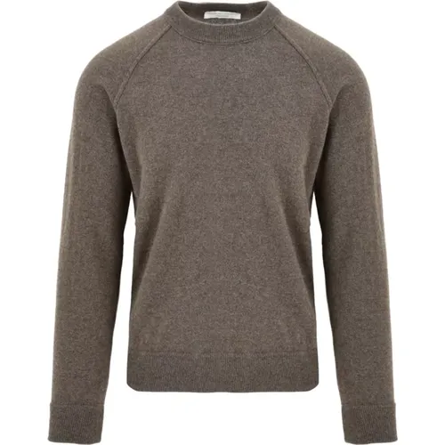 Elegant Round-neck Knitwear in Visone , male, Sizes: S, XL, M - Filippo De Laurentiis - Modalova