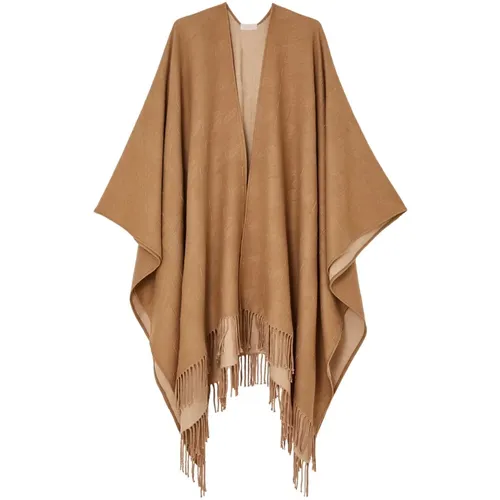 Stilvoller Logo Poncho Cape Jacke - Liu Jo - Modalova