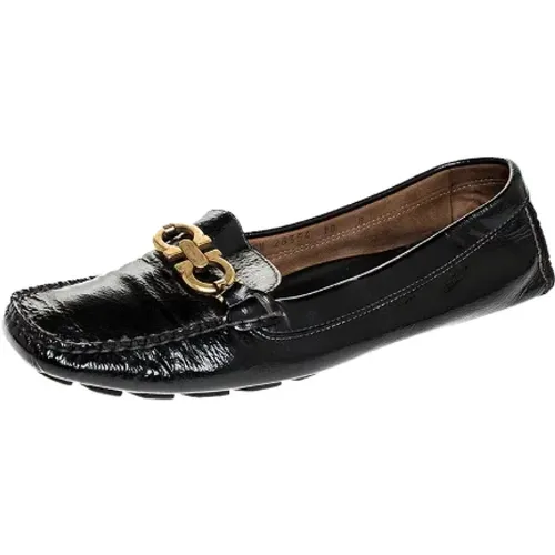 Pre-owned Leather flats , female, Sizes: 5 1/2 UK - Salvatore Ferragamo Pre-owned - Modalova