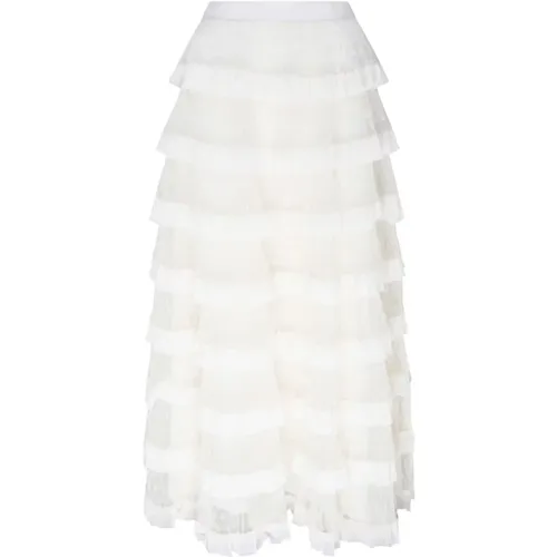 Elegant Tulle Long Skirt , female, Sizes: XS, 2XS - RED Valentino - Modalova