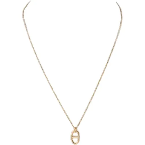 Pre-owned Rose Gold necklaces , female, Sizes: ONE SIZE - Hermès Vintage - Modalova